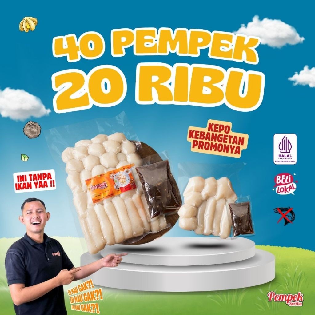 

Paket Kepo (Pempek Dos) Lembut & Fresh Tanpa Ikan