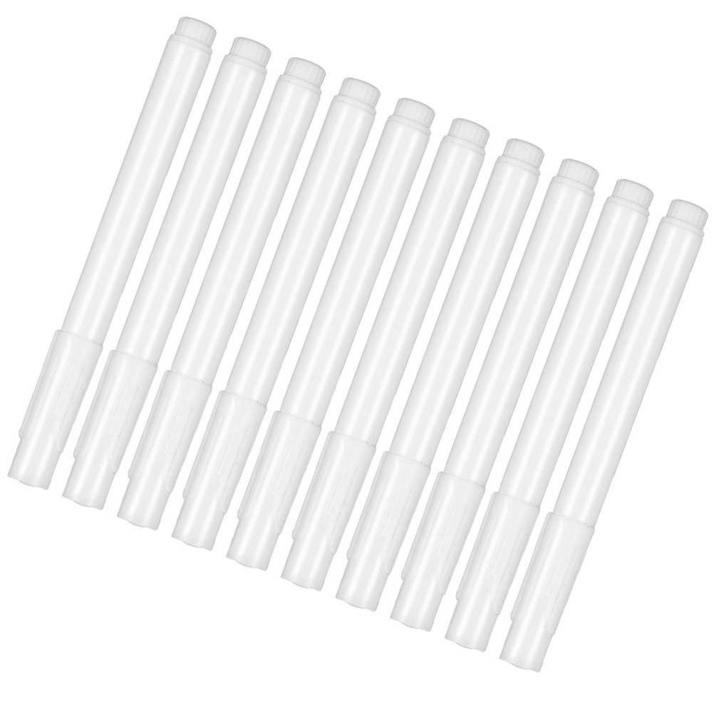 

10pcs White Chalk Markers Liquid Fine Tip Dry Erase School Supplies Office Accessories Blackboard Glass Board Pens Tools