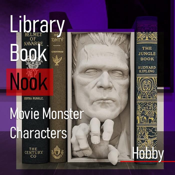 

Book Nook 3D MOVIE Monster Pembatas Buku Bookend Gift Kado Bookshelf End Shelf DIY Insert Creature Dracula Exorcist Regan Frankenstein Phantom