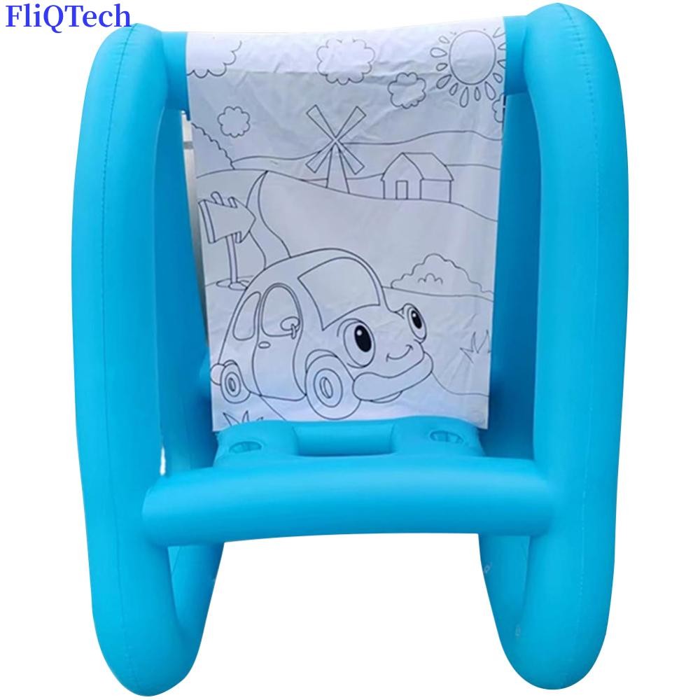 

Inflatable Kids Art Easel PVC Washable Outdoor & Indoor Paint Station Reusable Drawing Board Toddler Easel for Kids Outdoor Play