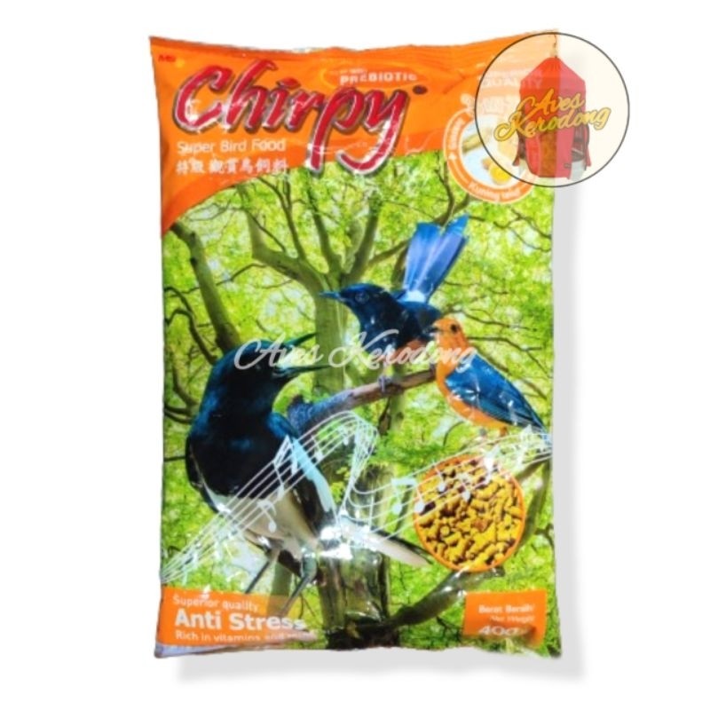 Chirpy 3 In 1 Pakan Voer Burung Chirpy Kuning Pur Makan Burung Chirpy Murai Kacer Anis