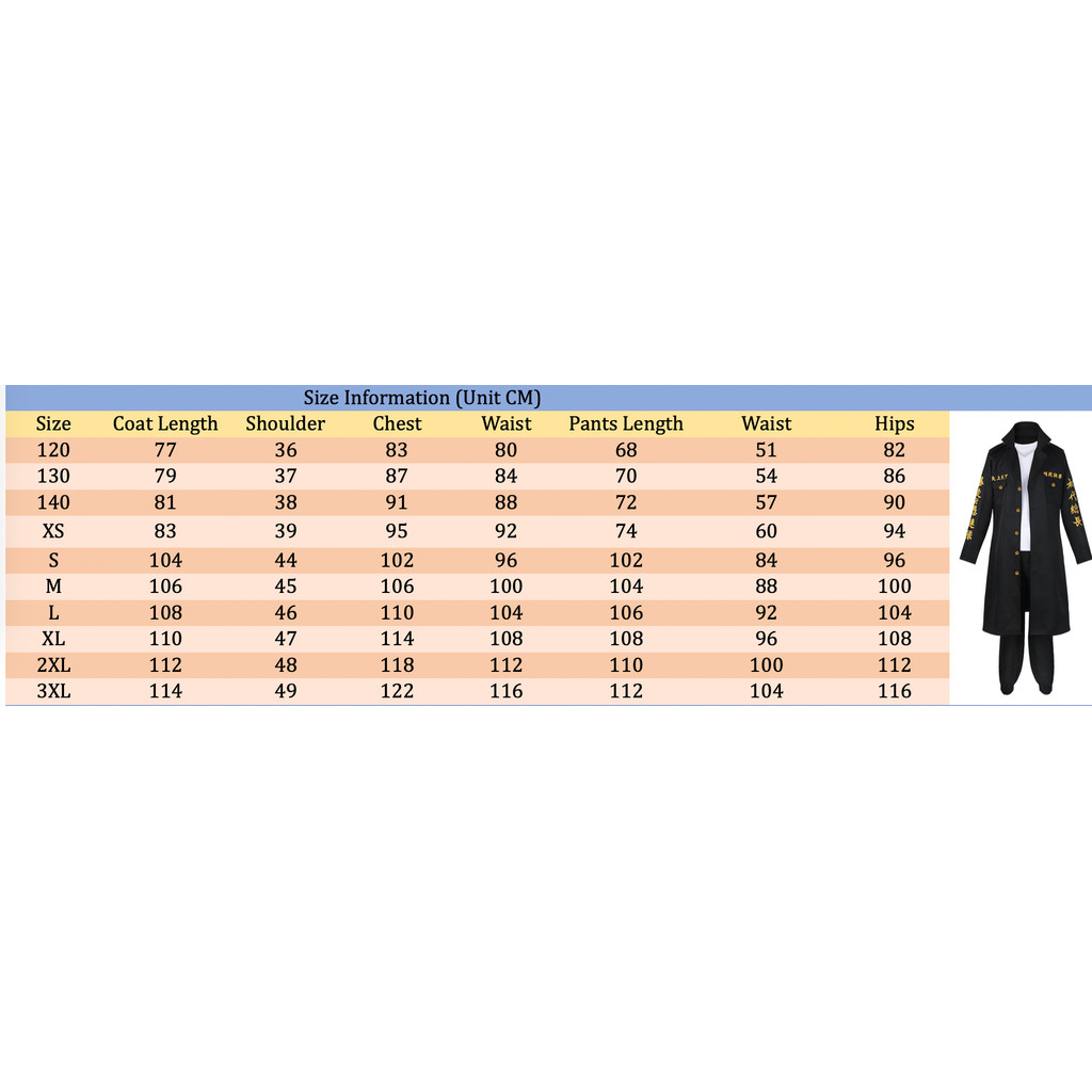 Anime Embroidered Tokyo revengers cosplay costume Tokyo Manji Gang's uniform for adult