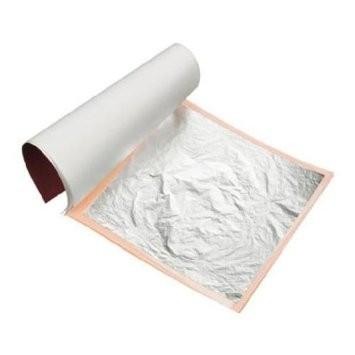 

NG edible pure silver kertas silver leaf sheet 8x8cm 8 x 8 cmNG