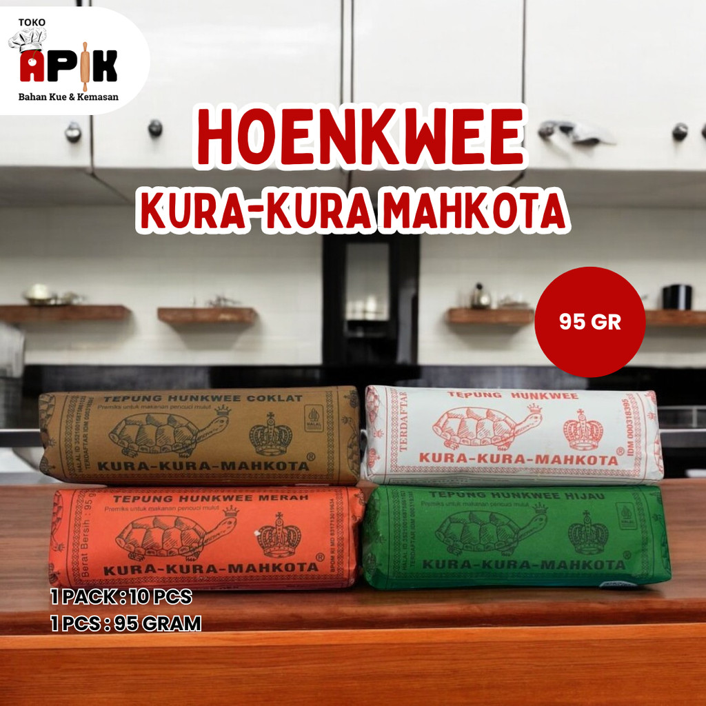 

Tepung Hunkwee Kura - Kura Mahkota 95gr / Premiks Makanan Pencuci Mulut / Tepung Kacang Hijau