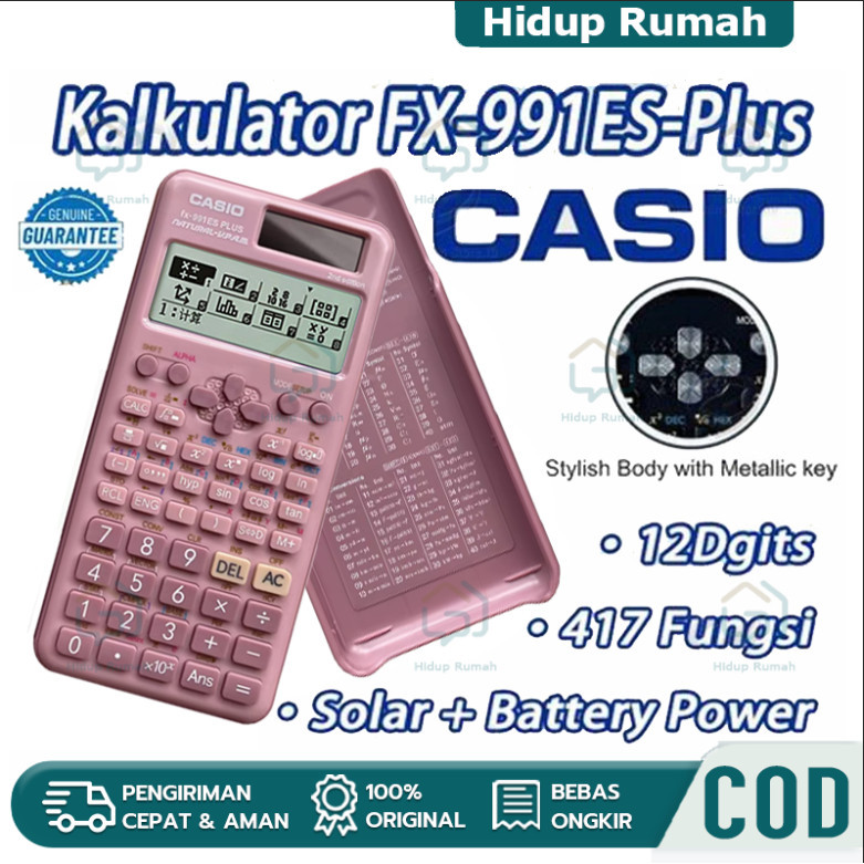 

【COD STOCK 】CASIO FX-991EX - Kalkulator Sekolah/Kuliah - Internasional - Classwiz - 552 fungsi