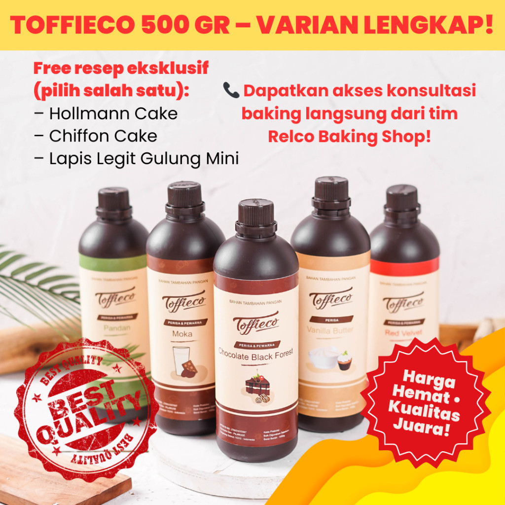 

TOFFIECO PASTA 500GR – VARIAN LENGKAP! BONUS RESEP KHUSUS!