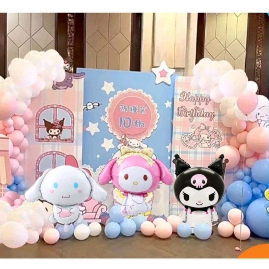 KKL Balon Foil Karakter SANRIO - Kuromi Melody Hello Kitty Cinnamoroll PomPomPurin