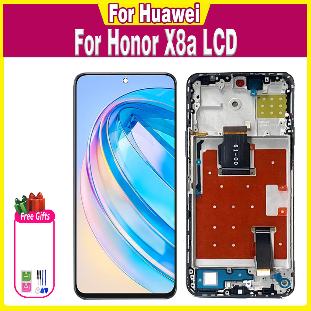 6.7'' IPS For Honor X8a LCD Display Touch Screen For Honor X8a CRT-LX1 CRT-LX2 CRT-LX3 Screen With F