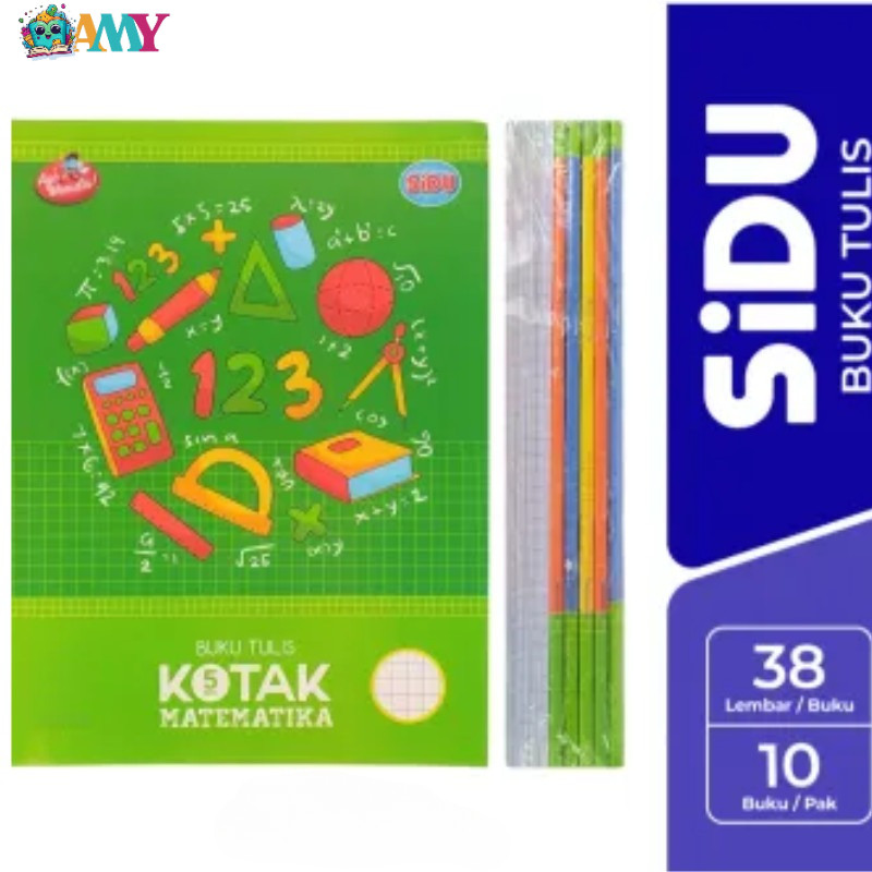 

Sidu BUKU STRIMIN 38 ISI 10 5MM Amy Stasionary