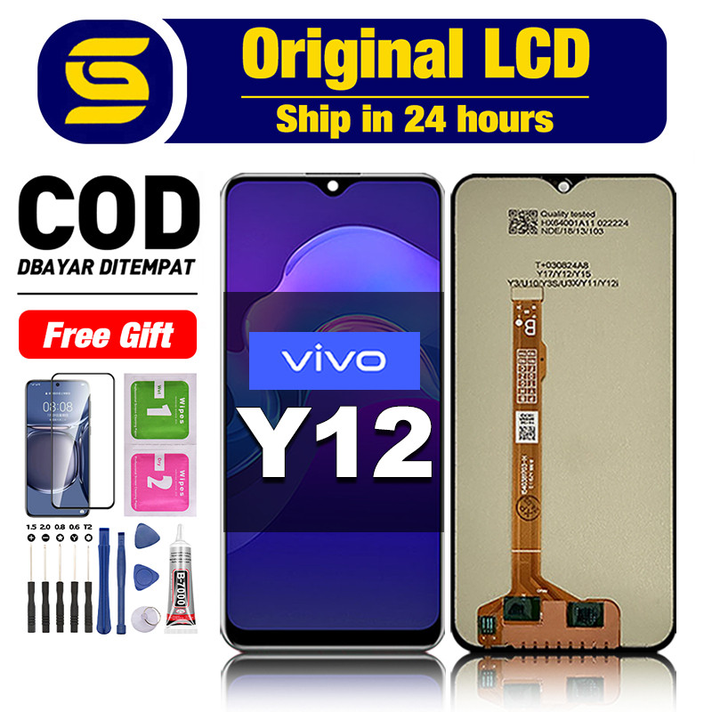 OrI LCD VIVO Y12 Original Fullset Hp Touchscreen Asli New Free Shipping COD