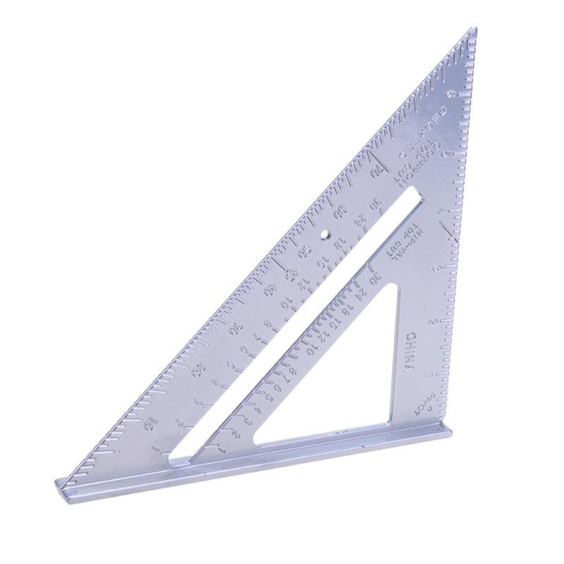 

Sahabat Perkakas - Taffware Penggaris Siku Mistar Triangle Ruler Aluminium - VK18 - Gray