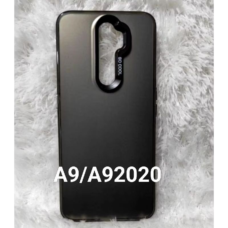 [Nadifa] HARD CASE IMD FULL BLACK OPPO A9 2020 / A5 2020  SOFT CASE IMD HAYBRID PLATE HOLOGRAM POLYC