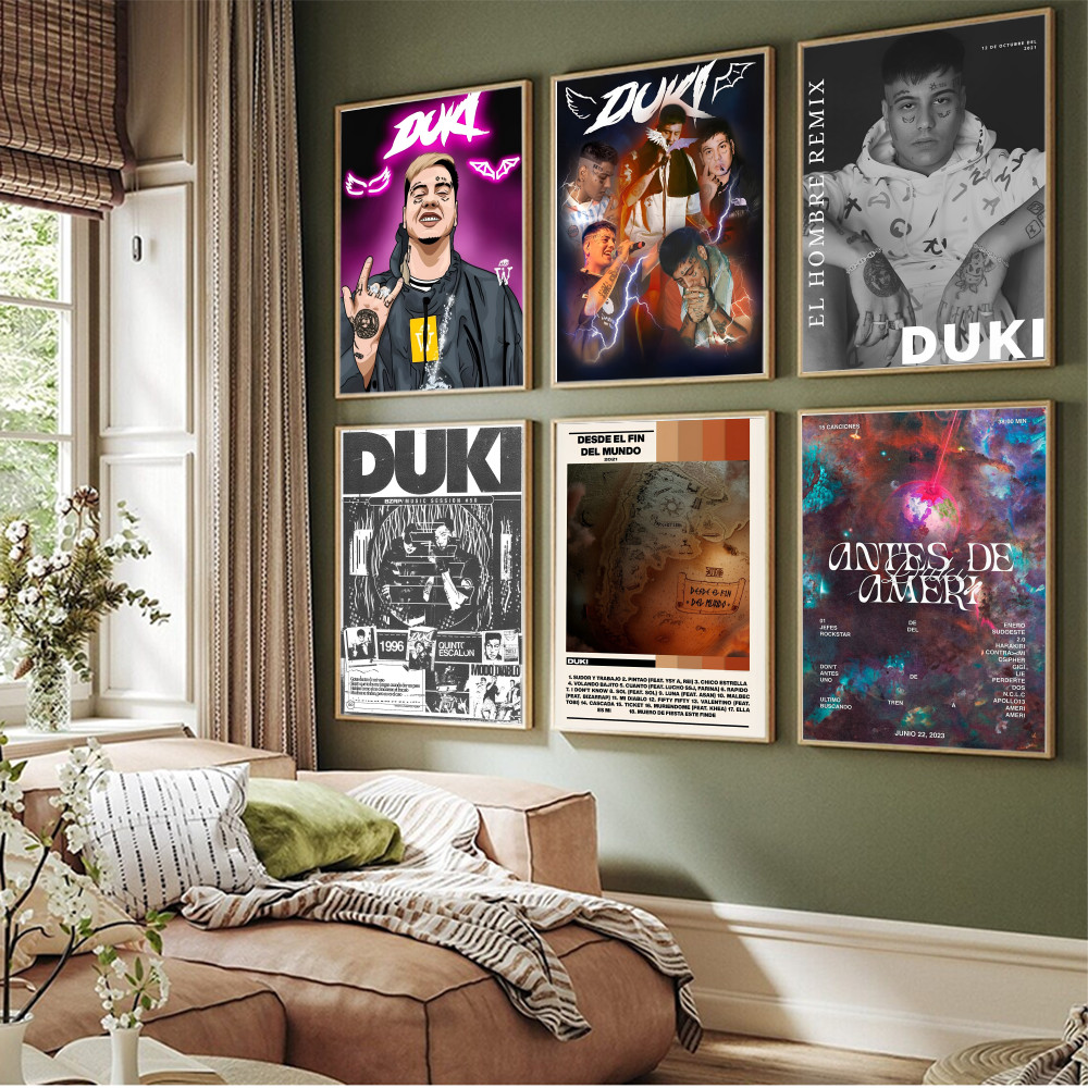 

D-duki Rapper Poster Classic Vintage Posters HD Quality Wall Art Retro Posters for Home Room Wall Decor