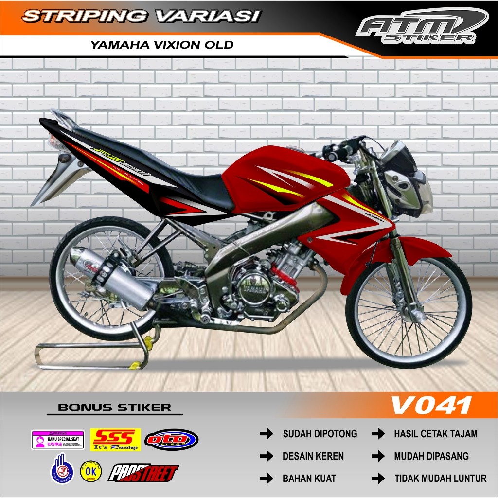 Stiker striping vixion old variasi