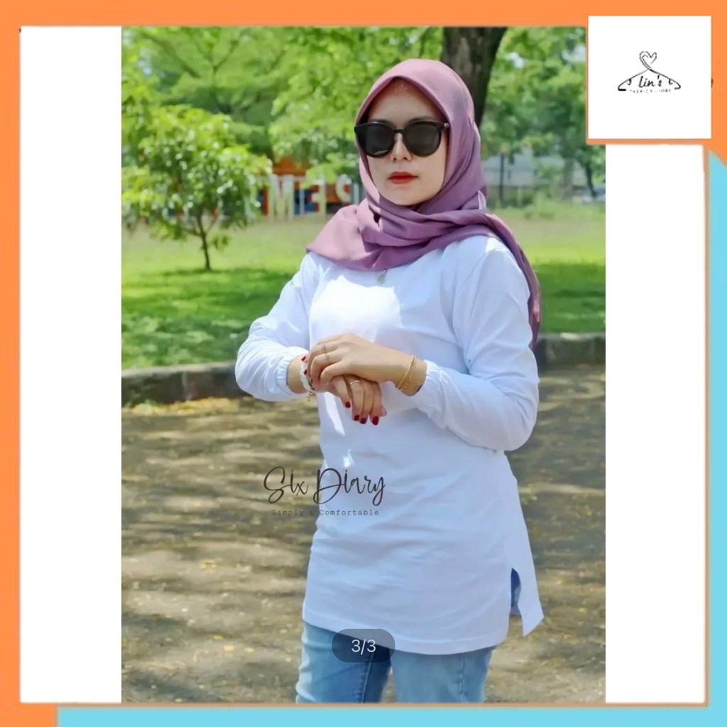 Pakaian Wanita Murah Tunik Baju Wanita Fashion wanita Kaos Wanita Atasan Wanita Kaos Lengan Panjang 