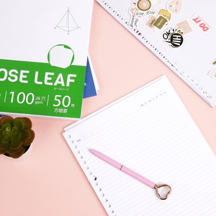 

TERLARIS! HVS Loose Leaf B5 (RULED) Kertas Binder/ Isi Notes - 50 lbr