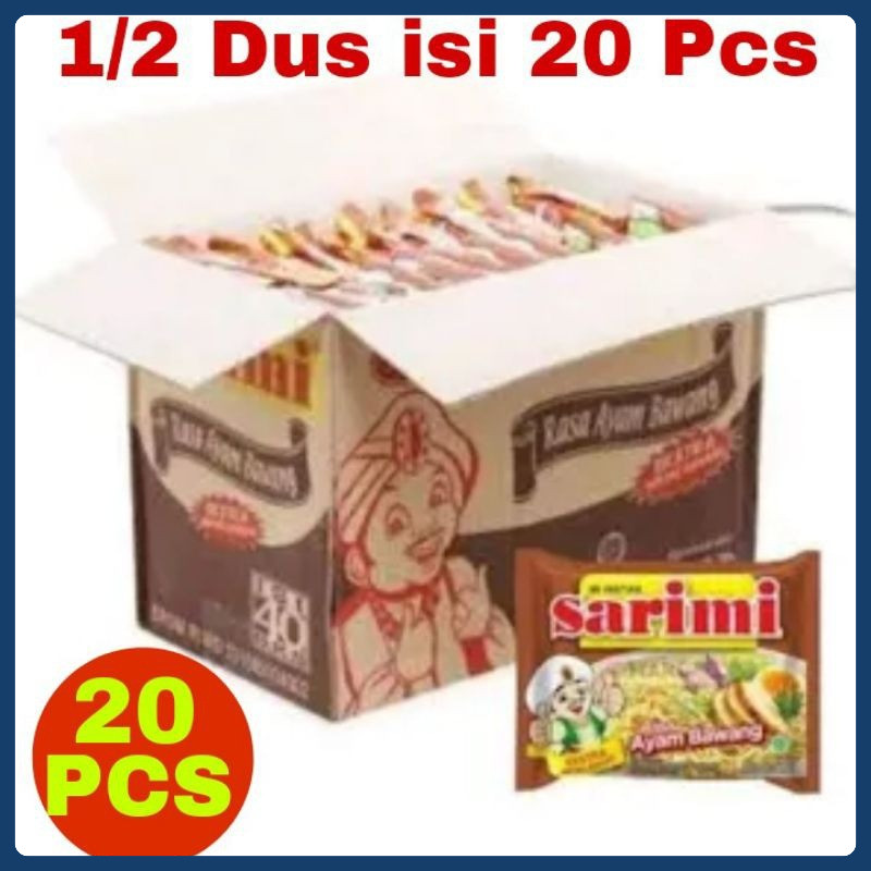 

Mie instant Sarimi Ayam Bawang 70 gr 1/2 Dus isi 20 pcs