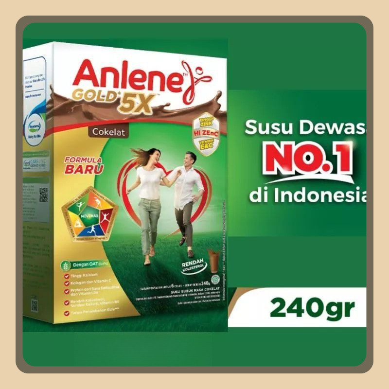 

Anlene Gold 5X / Susu Bubuk Dewasa 230gram & 170gram