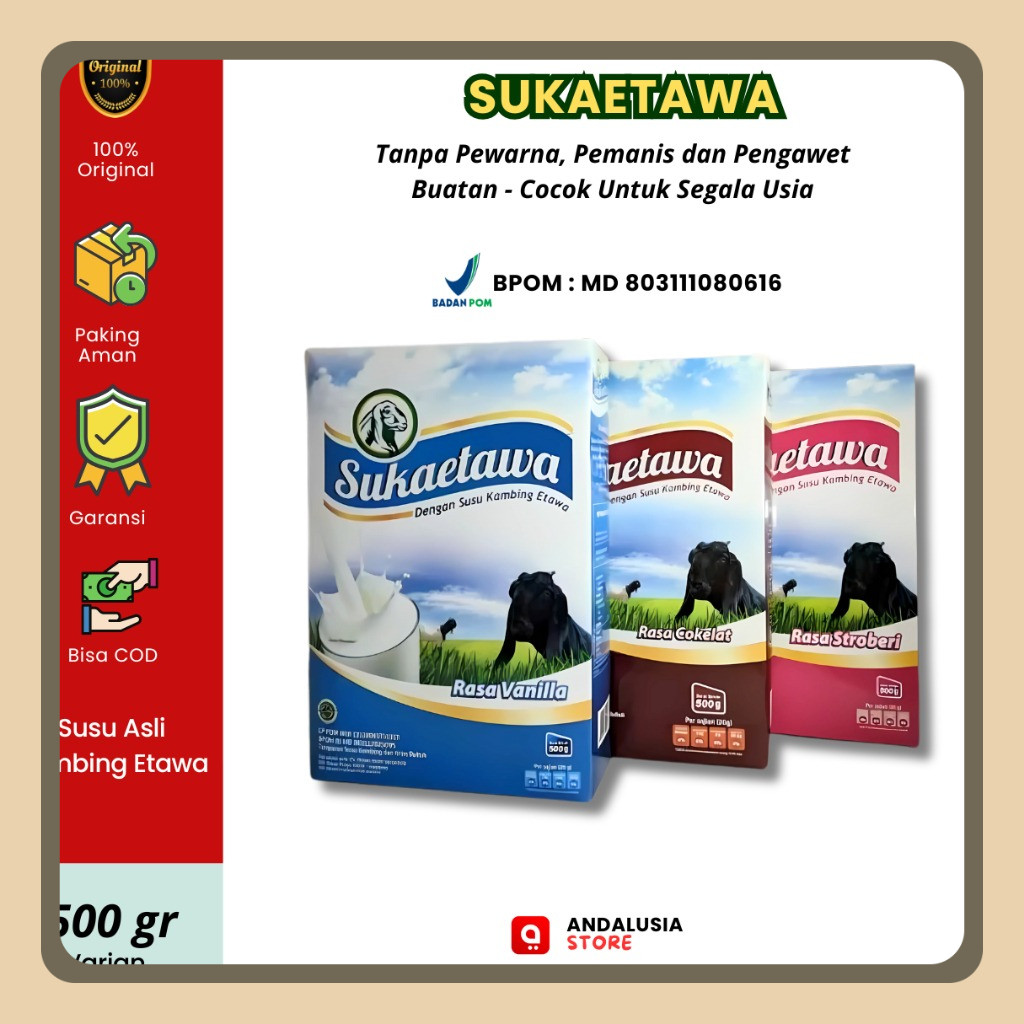

Susu KAMBING SUKA ETAWA ekstra 500gr Alfa Herba Original