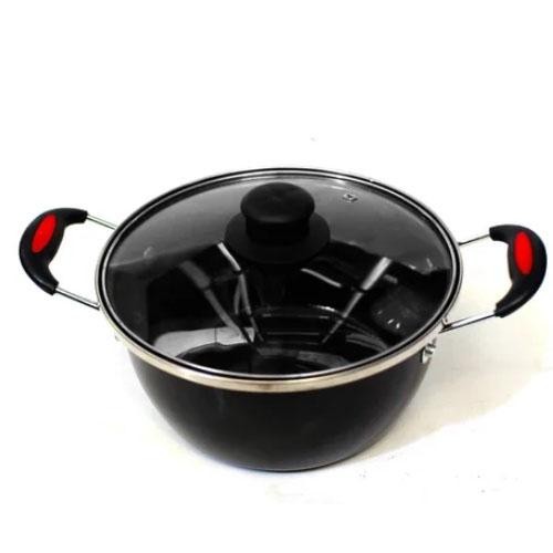 QME- Panci Set Multifungsi wajan Enamel  34CM atau 32CM / panci kuah enamel 22CM /  panci susu ename