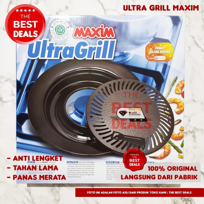 Ultra Grill Maxim panggangan BBQ barbecue bulat 25 cm - no extra bubble
