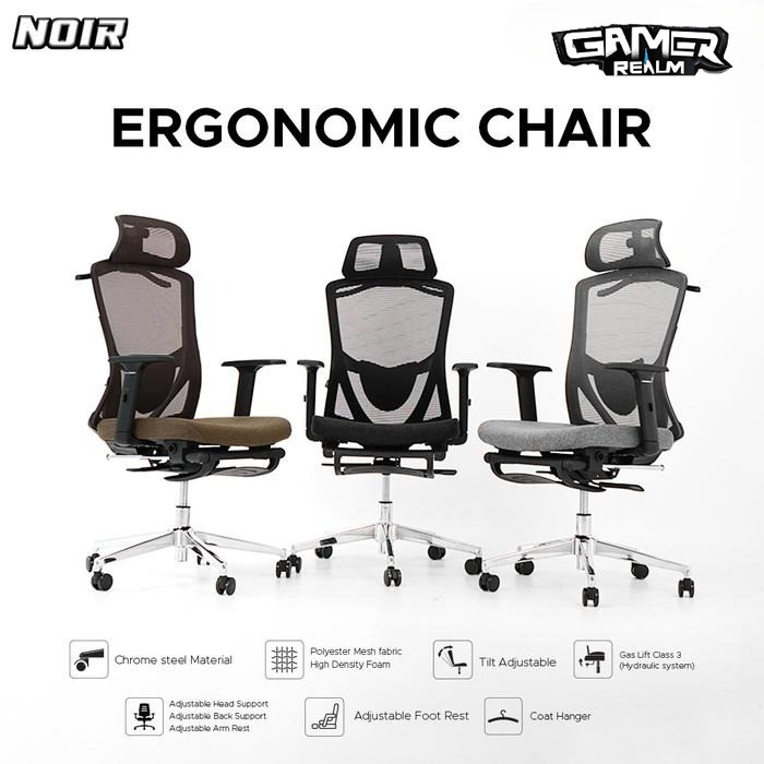 Noir NEO-C Ergonomic Office Chair