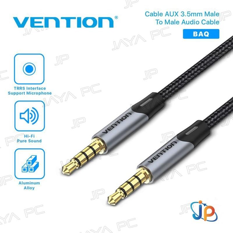 Vention BAQ Kabel TRRS AUX 3.5mm Braided - Audio Male to Male Cable