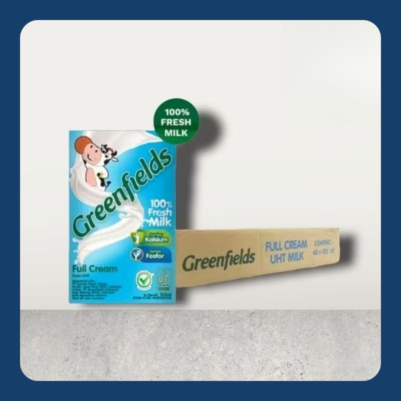

Greenfields UHT Fullcream Content 40pcs x 105ml | Karton
