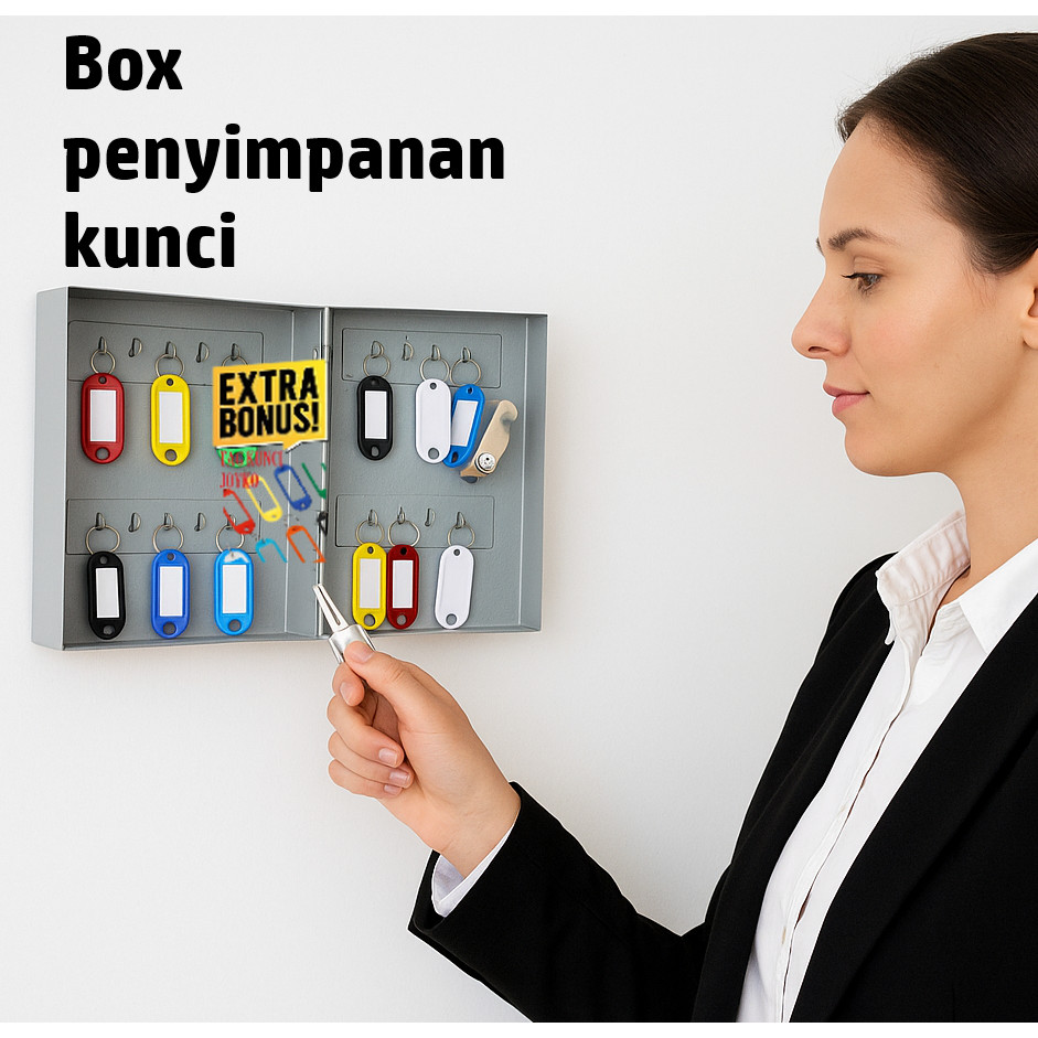 BRANKAS KUNCI TEMPEL DINDING BRANKAS MINI PANEL DINDING KEY BOX KUNCI DINDING