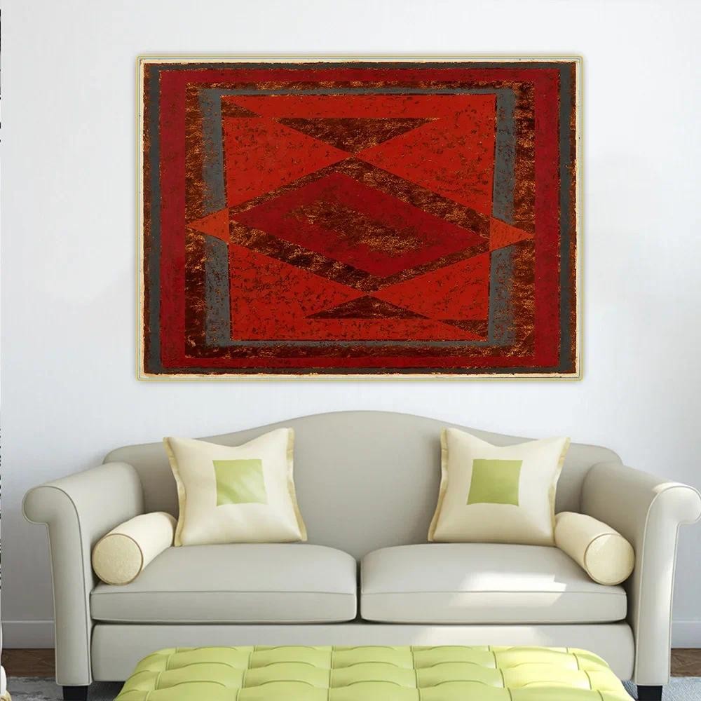 

Citon Josef Albers《Lozenge Horizontal.1946》Canvas Oil Painting Abstract Painting Decorative Picture Wall Decor Home Decoration