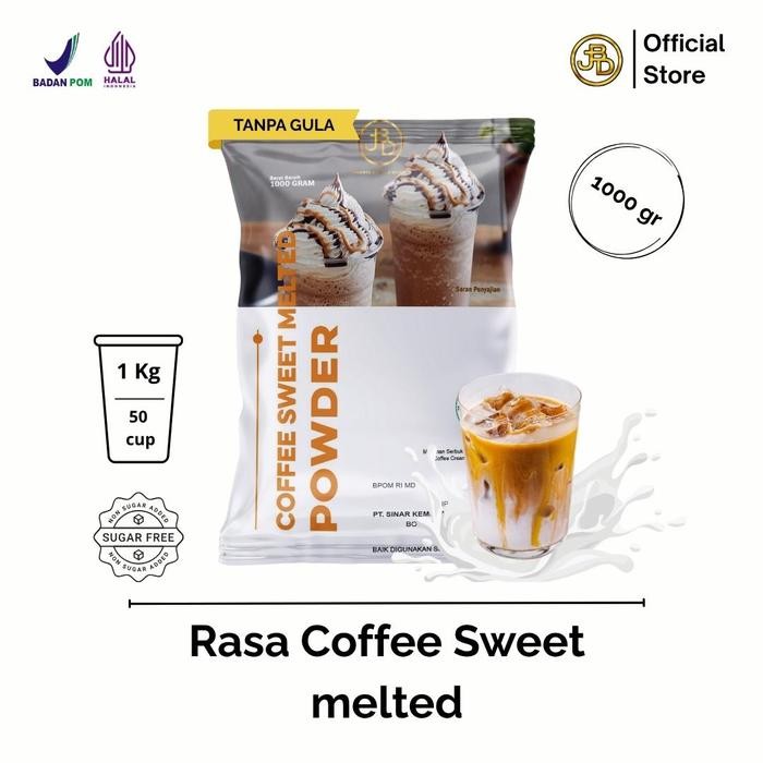 

[Promo]BEST SELLER Bubuk minuman Premium Rasa Coffee Caramel Sweet Melted 1Kg || Jakarta Bubble Drink || Powder Ice Kopi Karamel Susu Botol - Coffee