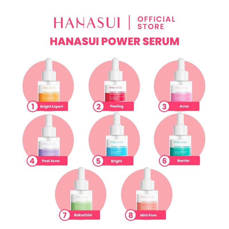 

(REAL 10% NIACINAMIDE) Hanasui Power Serum - Cerah & Glowing (Bright Expert Serum, Peeling, Acne, Post Acne, Minipore, Bakuchiol, Bright, & Barrier) No Alcohol & Perfume