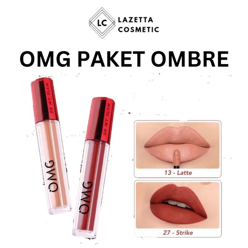 OMG Paket Ombre | OMG Set Ombre | Paket Ombre Lips OMG | Paket Ombre BPOM