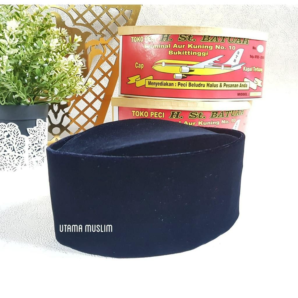 Peci Songkok Padang ST Batuah - Kopiah Peci Songkok Padang Hitam - Peci Songkok Susun - Peci Songkok
