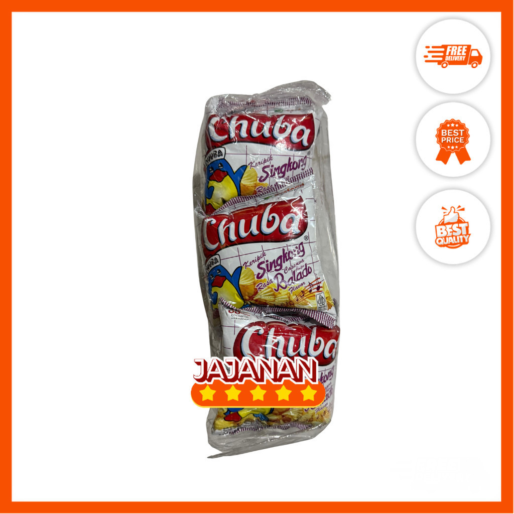 

Ciki Chuba Keripik Balado/Ijo/Keju 1 Pack isi 20pcs @14gr Jajanan Termurah