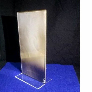 

Akrilik Display Tent Holder, Tempat Brosur Uk. F4 (33x21,5Cm) Model Portrait Tipe T