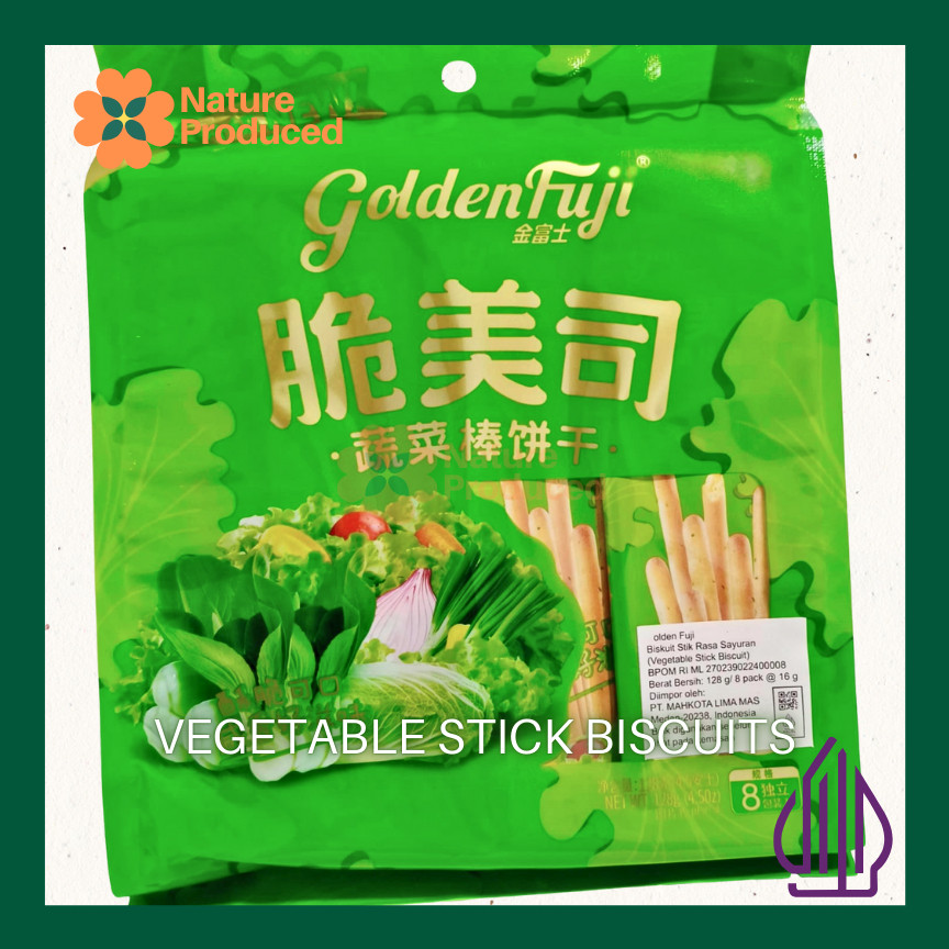 

[Golden Fuji] Vegetable Stick Biscuit – Biskuit Stik Rasa Sayuran | Sehat | Halal