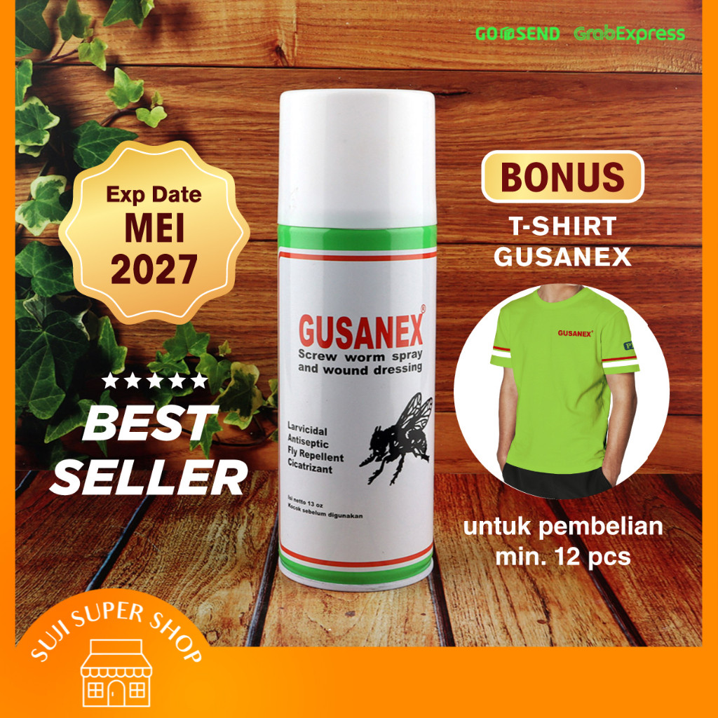 Gusanex Spray Obat Anti Lalat untuk Luka Hewan 100% Original / Obat Sapi Kambing Kucing Anjing Terna