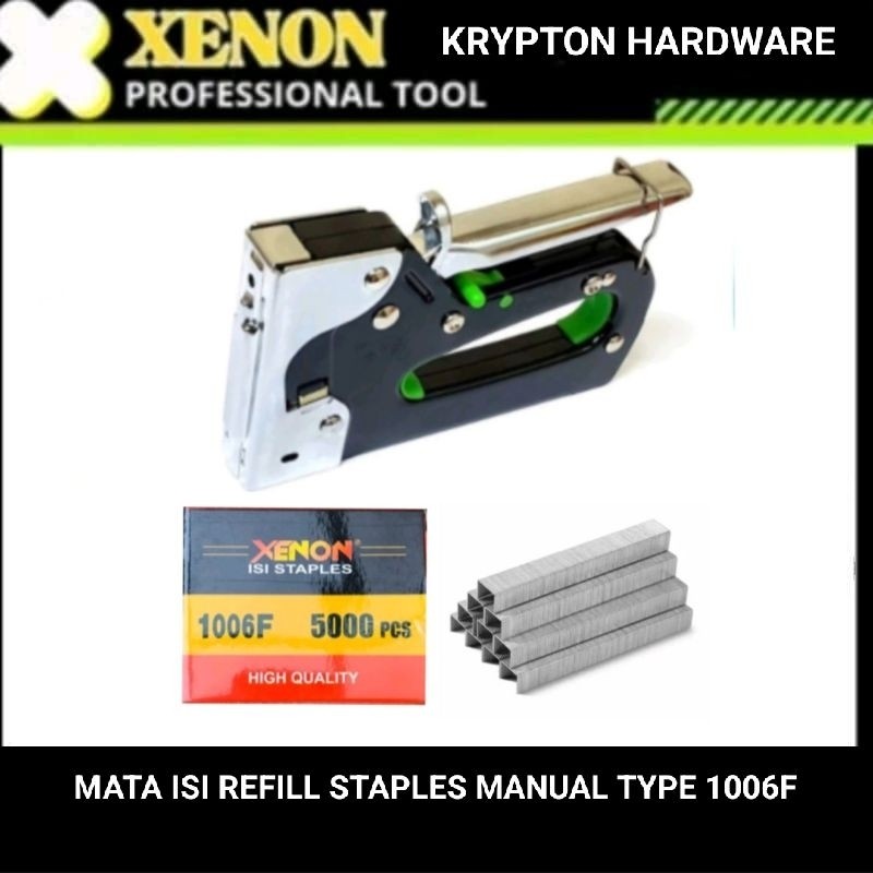 

XENON mata Refill isi Staples manual type 1006F / 1008F (5000pcs/kotak)RUSTY