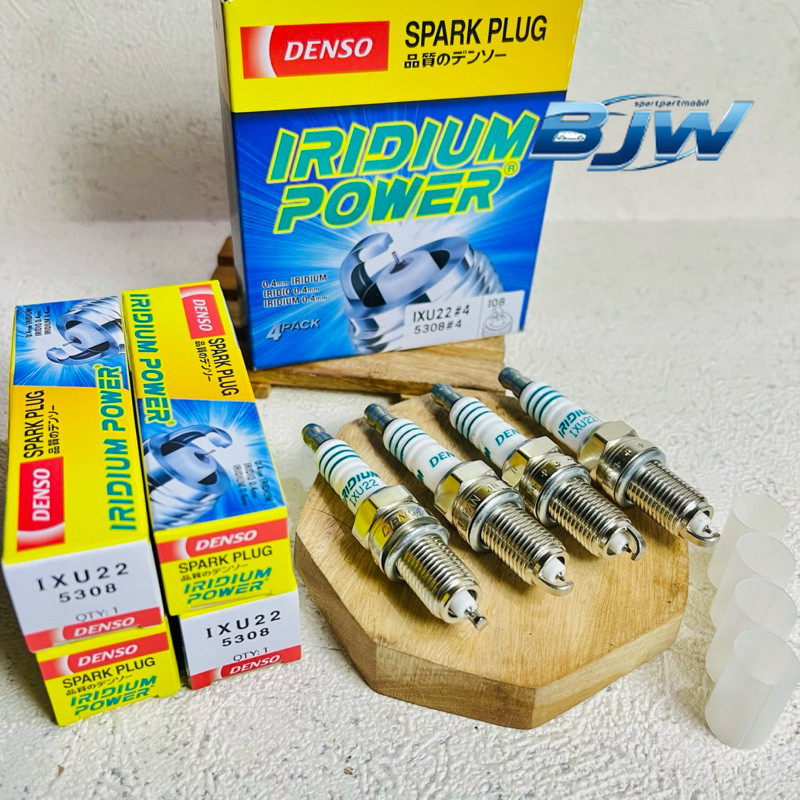 Busi Iridium type IXU22 Denso 1set 4pcs Untuk mobil Avanza VVTI tahun 2006-2011  All New Avanza tahn