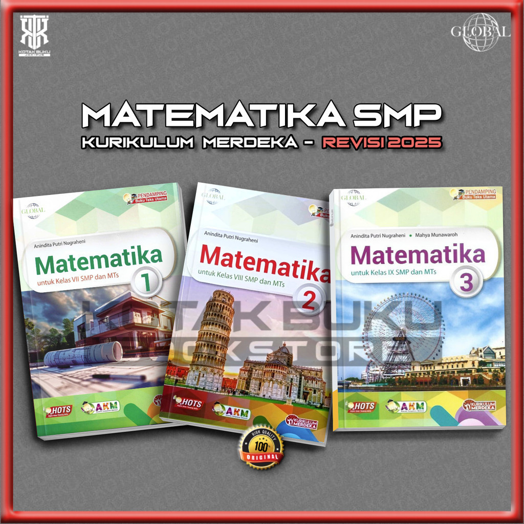 [ TS ] Buku Matematika Kelas 7 8 9 SMP Kurikulum Merdeka / Matematika SMP / Tiga Serangkai / Revisi 