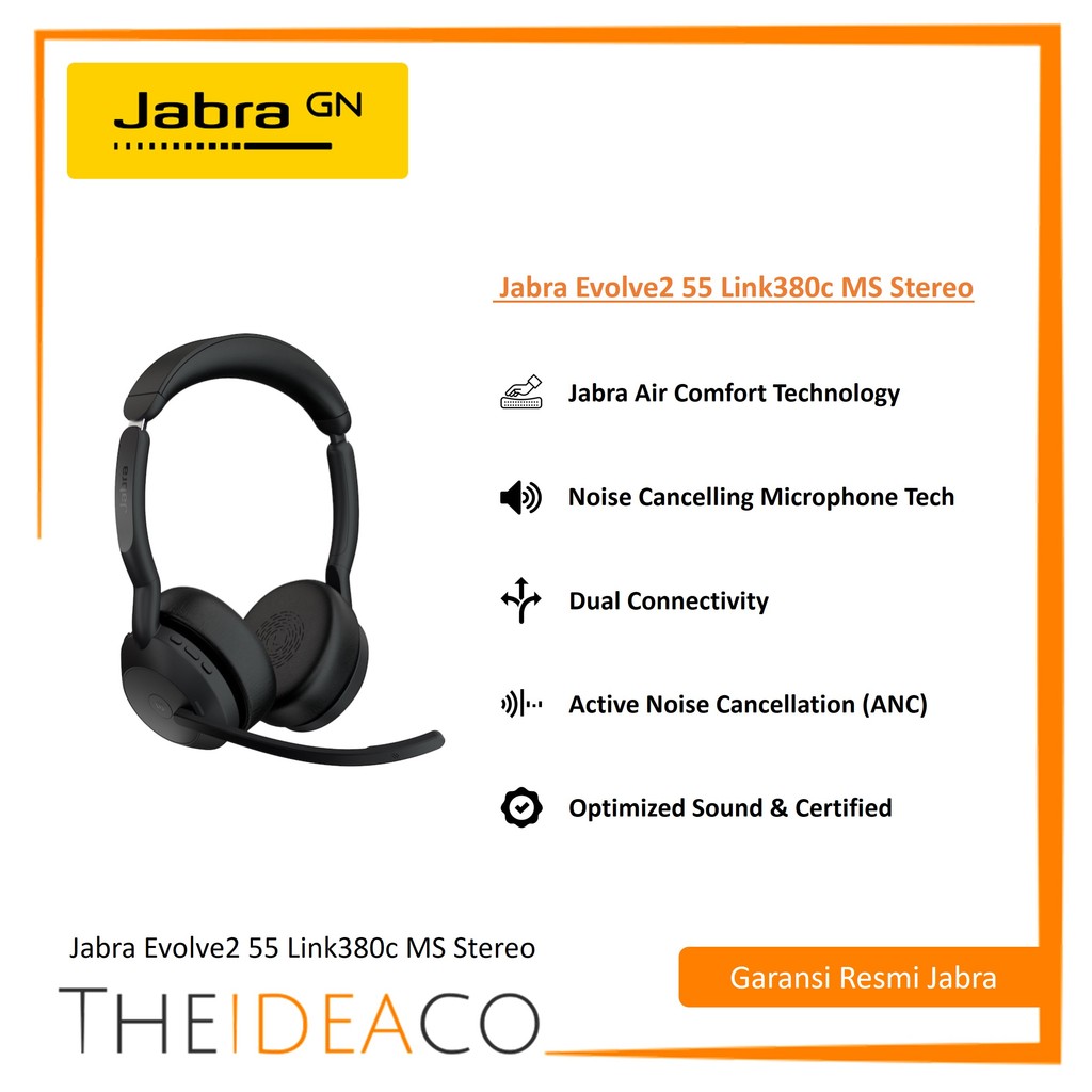Jabra Evolve2 55 Link380c MS Stereo (25599-999-899)