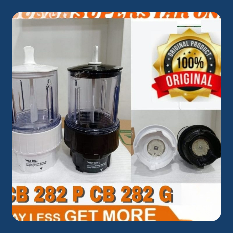 mounting gelas set wet Mill CB 282 P CB 282 G original Chopper blender ORI cosmos mounting gelas set