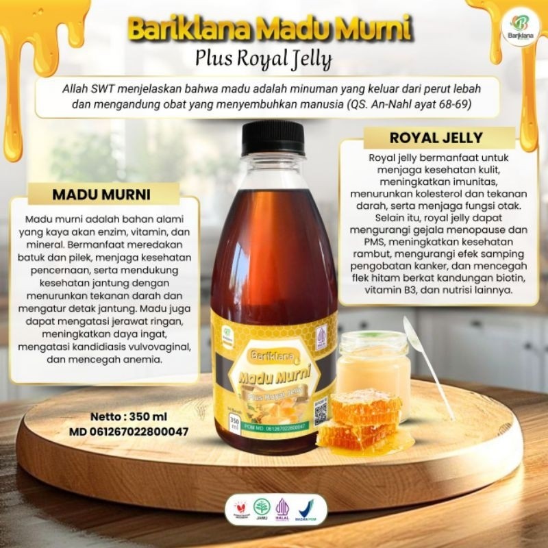 

Madu Murni plus Royal Jelly Bariklana 350ml Best Choice