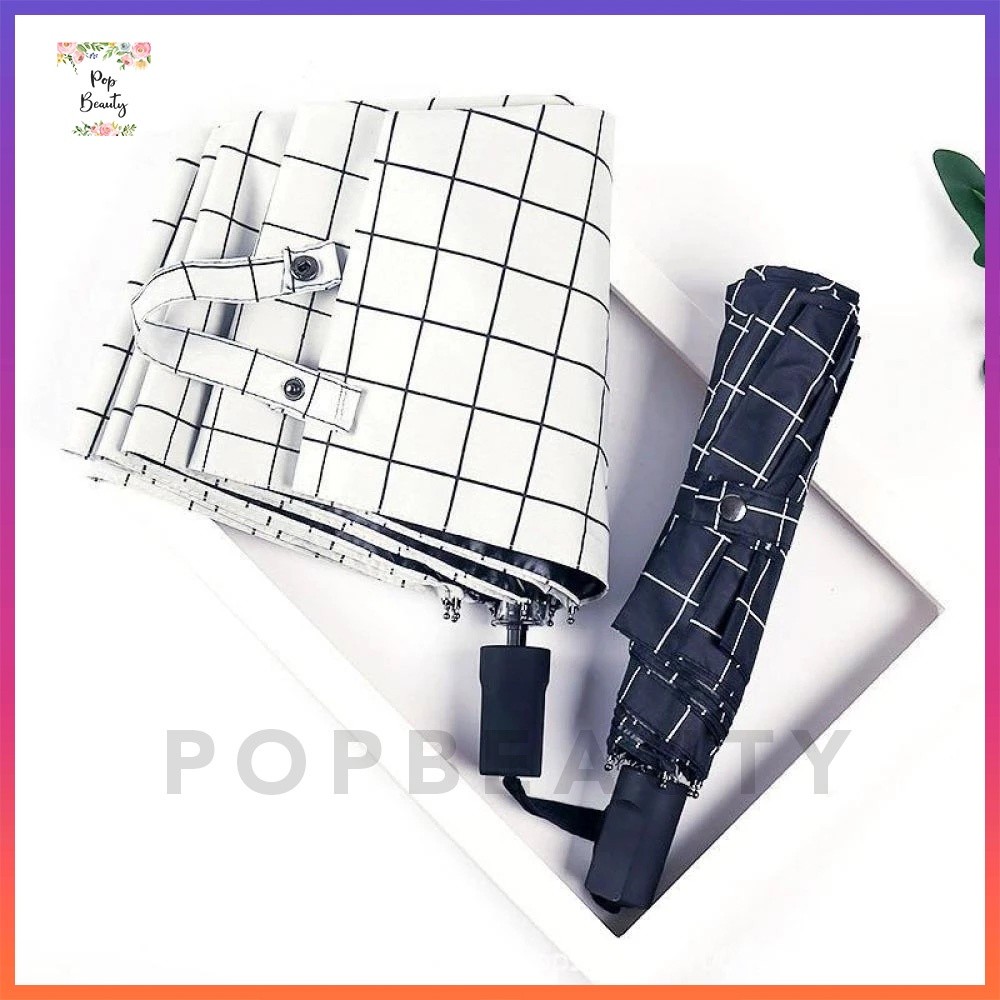Payung Lipat Motif Kotak EstetikCO