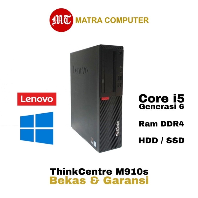 komputer PC lenovo thinkcentre m910s i5 6500 generasi 6 ssd siap pakaiCO