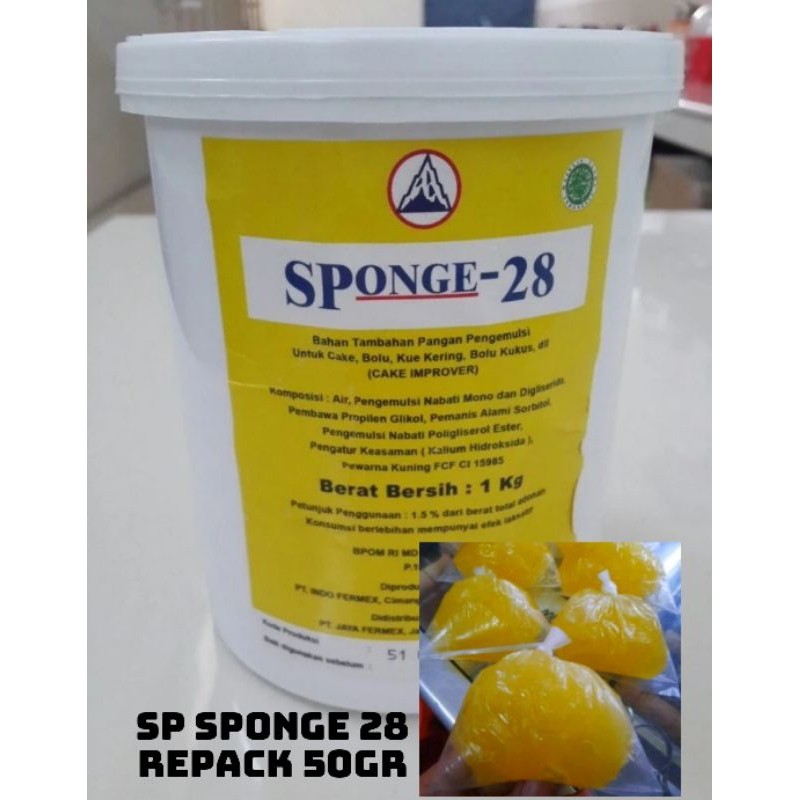 

TERKAIT PREMIUM SP SPONGE - 28 REPACK 50gr -pengembang kue