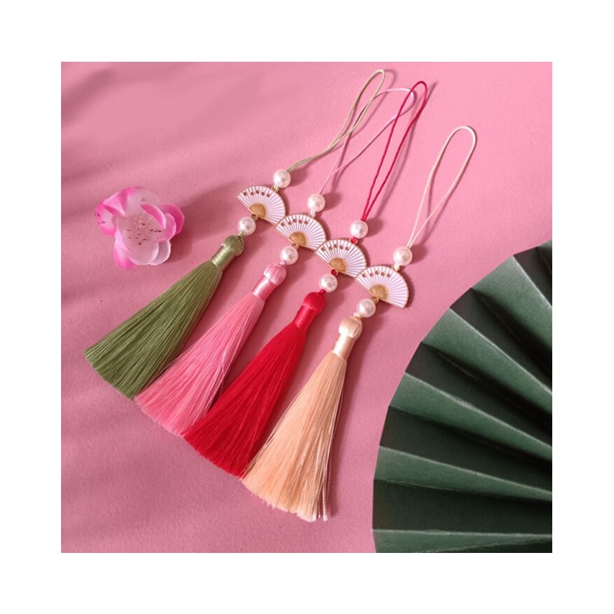 Gantungan Imlek Hiasan Pohon Meihua Sakura Bentuk Kipas Tahun Baru China Dekorasi Hampers Hiasan Par