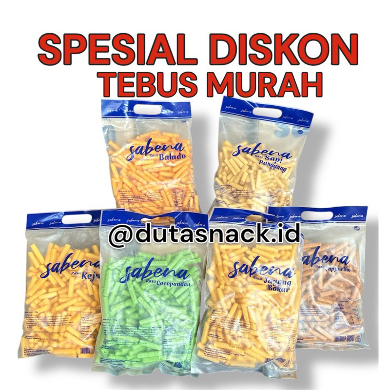 

NEW 1 karton snack SABENA NEW ISI 6 kantong MIX rasa bisa COD ( NEW ) - sabena stick (Creator3) PREMIUM