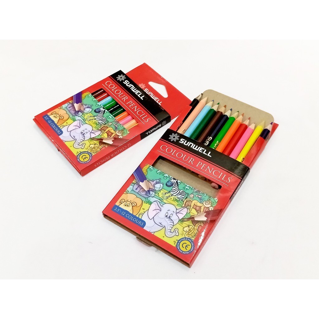 

Pensil Mewarnai / Pensil 12 Warna Pendek/Colouring Pencil